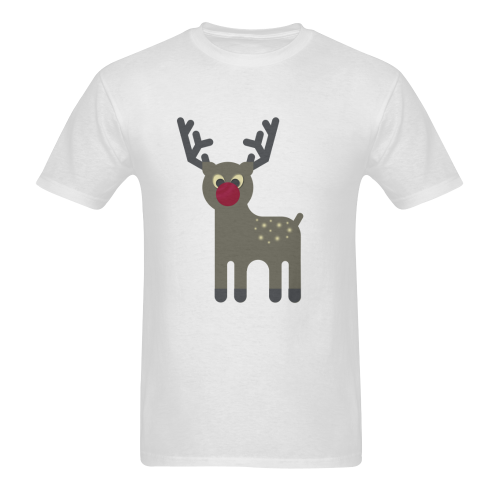 Red Nosed Reindeer Sunny Men's T- shirt (Model T06)