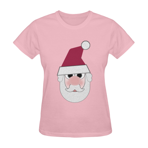 Santa Face Sunny Women's T-shirt (Model T05)