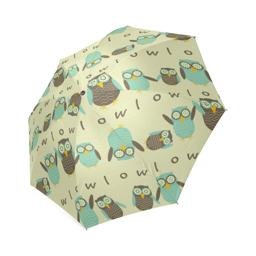 Energetic Owls Foldable Umbrella (Model U01)