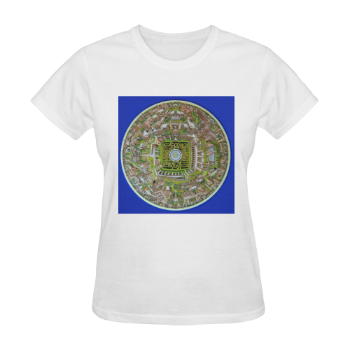 Planetoid (Spherical Plane) by Kelvin Coles Sunny Women's T-shirt (Model T05)