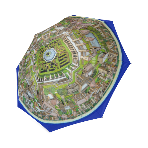 Planetoid (Spherical Plane) by Kelvin Coles Foldable Umbrella (Model U01)