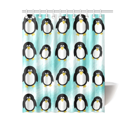 Penguins Shower Curtain 60"x72"
