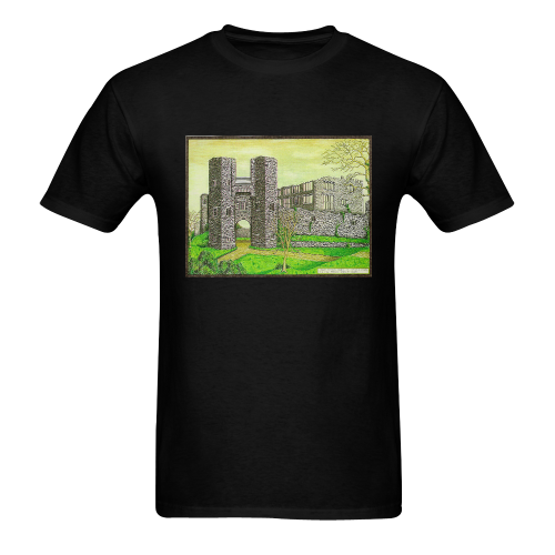 Berry Pomeroy Castle by Kelvin Coles Sunny Men's T- shirt (Model T06)