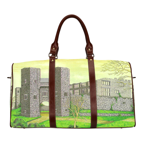 Berry Pomeroy Castle by Kelvin Coles Waterproof Travel Bag/Large (Model 1639)