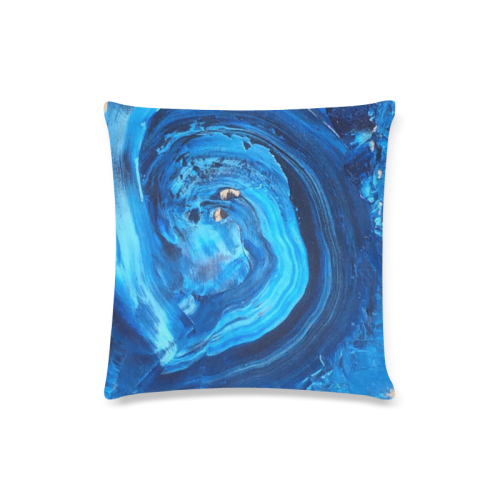 wave Custom Zippered Pillow Case 16"x16"(Twin Sides)