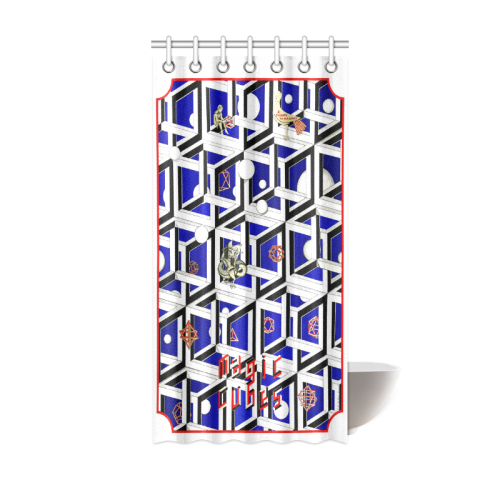 Magic Cubes by Kelvin Coles Shower Curtain 36"x72"