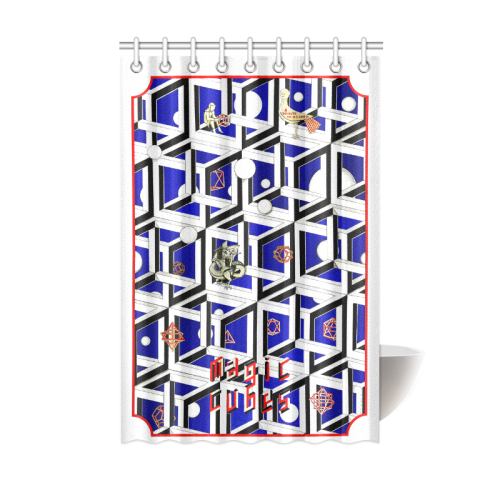 Magic Cubes by Kelvin Coles Shower Curtain 48"x72"