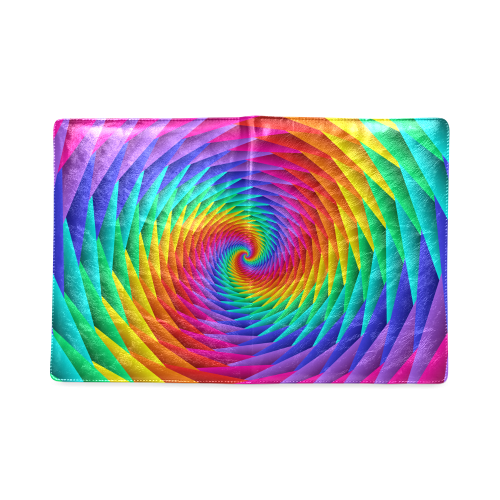 Psychedelic Rainbow Spiral Custom NoteBook B5