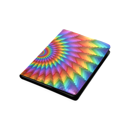 Psychedelic Rainbow Spiral Custom NoteBook B5