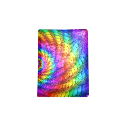 Psychedelic Rainbow Spiral Custom NoteBook B5