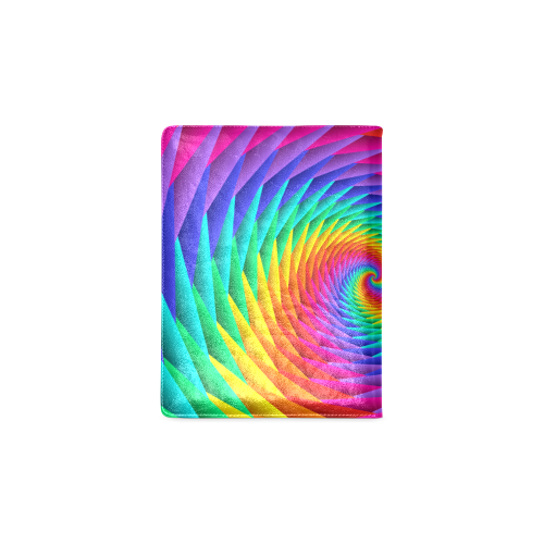 Psychedelic Rainbow Spiral Custom NoteBook B5