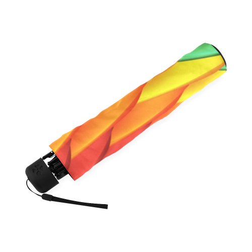 Psychedelic Rainbow Spiral Foldable Umbrella (Model U01)