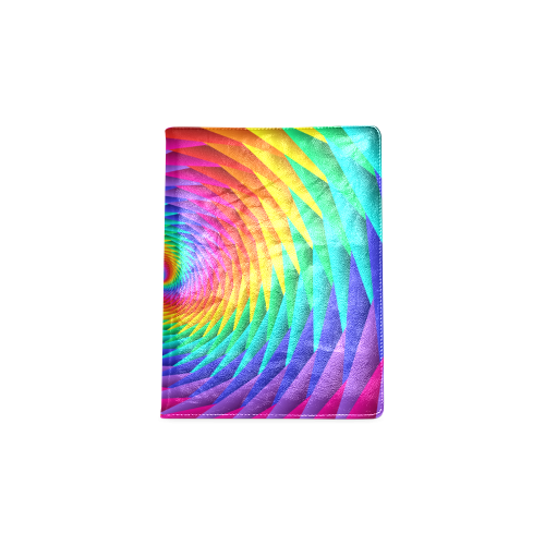 Psychedelic Rainbow Spiral Custom NoteBook B5