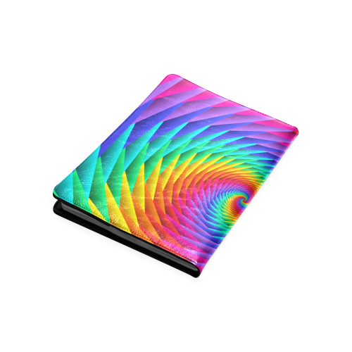 Psychedelic Rainbow Spiral Custom NoteBook B5