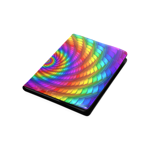 Psychedelic Rainbow Spiral Custom NoteBook B5