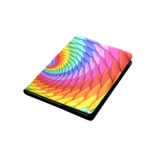 Psychedelic Rainbow Spiral Custom NoteBook B5