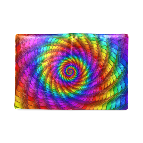 Psychedelic Rainbow Spiral Custom NoteBook B5