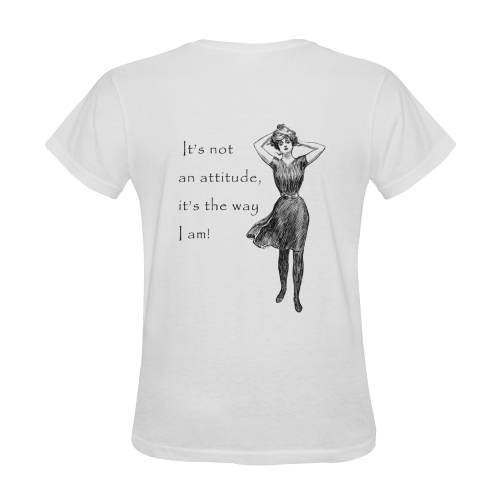 Funny Attitude Vintage Sass Sunny Women's T-shirt (Model T05)
