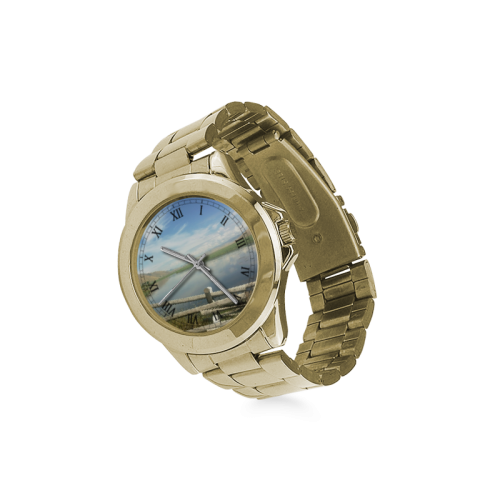 FLAT CREEK JACKSON,WY Custom Gilt Watch(Model 101)
