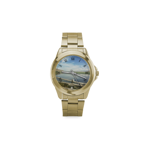 FLAT CREEK JACKSON,WY Custom Gilt Watch(Model 101)