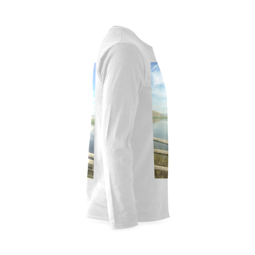 FLAT CREEK JACKSON,WY Sunny Men's T-shirt (long-sleeve) (Model T08)