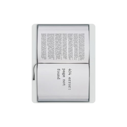 Funny Book Error 404 Page Not Found Geek Rectangle Mousepad