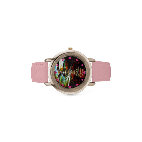 GOODWOOD EAGLE VS PREDATOR CLAUDE  ELEGANCE COGNAC Women's Rose Gold Leather Strap Watch(Model 201)