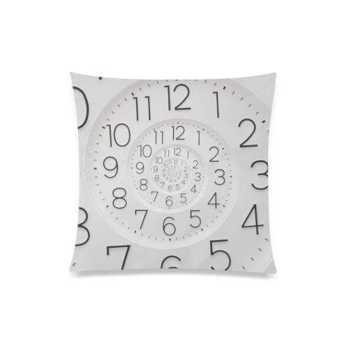 Spiral Clock Droste Custom Zippered Pillow Case 20"x20"(Twin Sides)
