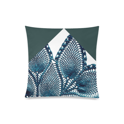 Custom print crochet pillow case _ CAM237Design Custom Zippered Pillow Case 20"x20"(One Side)