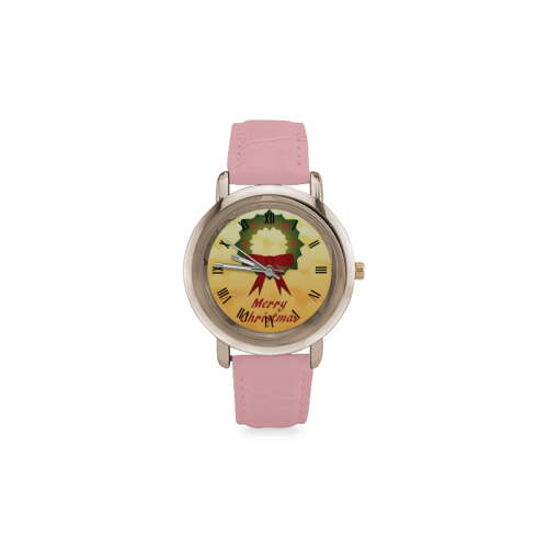 Fa La La La La Women's Rose Gold Leather Strap Watch(Model 201)