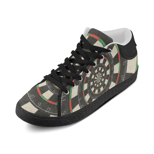 Spiral Dart Board Droste Effect Women�s Chukka Canvas