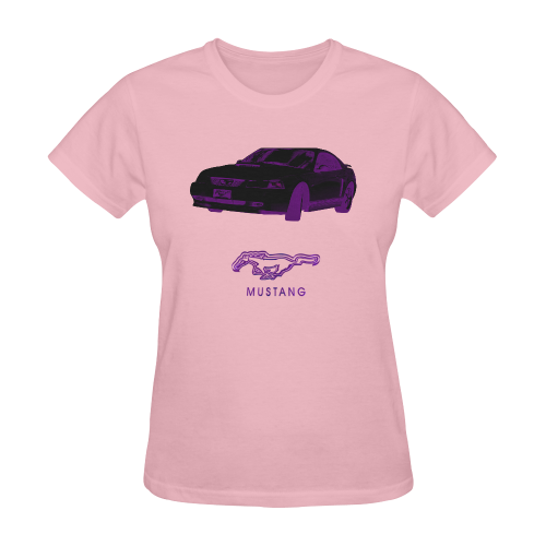 MUSTANG GT PURPLE Sunny Women's T-shirt (Model T05)