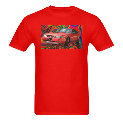 RED MUSTANG GT 03 RED SERIES (390) Sunny Men's T- shirt (Model T06)