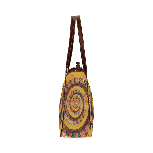 Spiral Roulette Wheel Droste Classic Tote Bag (Model 1644)