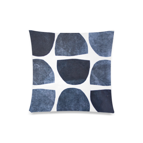 Blue Cups Custom Zippered Pillow Case 20"x20"(One Side)