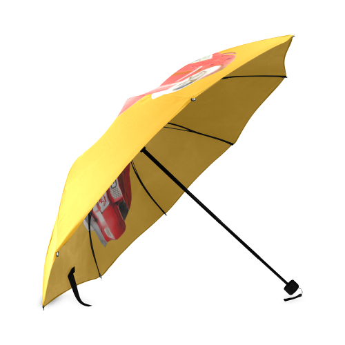 MUSTANG GT CHROME RED Foldable Umbrella (Model U01)