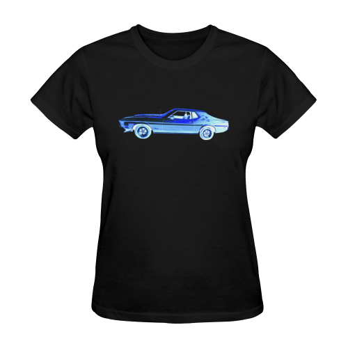 MUSTANG GRANDE 71 BLUE Sunny Women's T-shirt (Model T05)