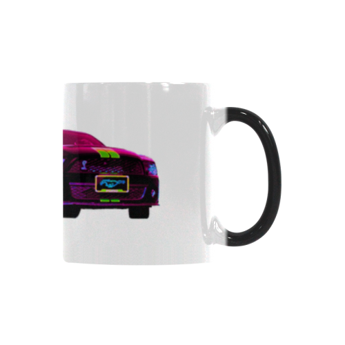 2011 GT500 SHELBY COBRA MUSTANG GREEN ON PINK Custom Morphing Mug