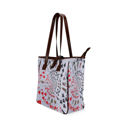 Poker Royal Flush All Suits Droste Spiral Classic Tote Bag (Model 1644)