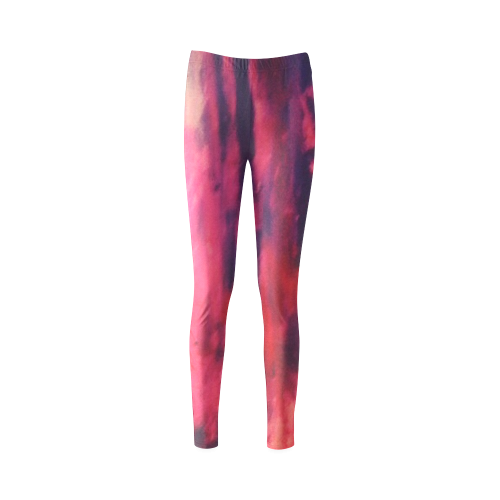 pink sunset Cassandra Women's Leggings (Model L01)