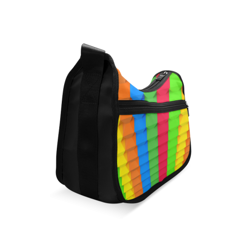 Colorful 3D Geometric Blocks Crossbody Bags (Model 1616)