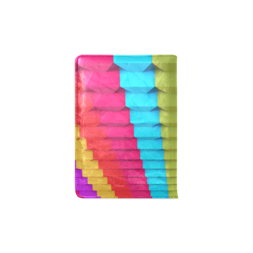 Colorful 3D Geometric Blocks Custom NoteBook A5