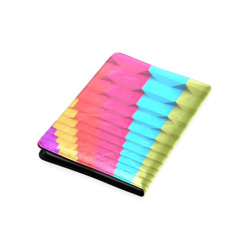 Colorful 3D Geometric Blocks Custom NoteBook A5