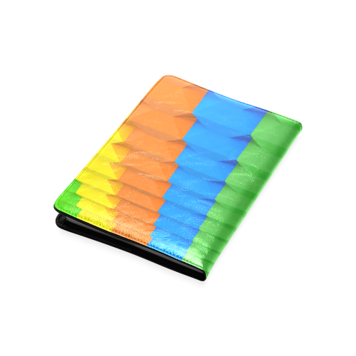 Colorful 3D Geometric Blocks Custom NoteBook A5