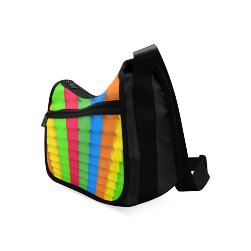 Colorful 3D Geometric Blocks Crossbody Bags (Model 1616)