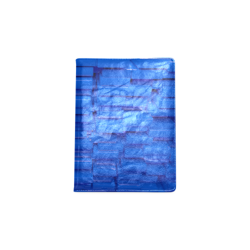 Glossy Blue 3d Cubes Custom NoteBook B5