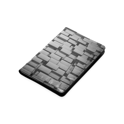 Glossy Black 3d Cubes Custom NoteBook A5