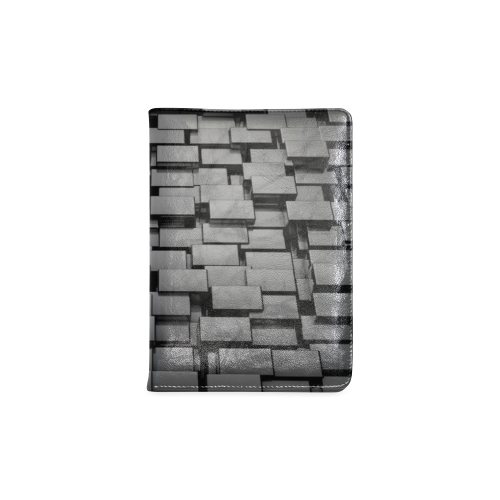 Glossy Black 3d Cubes Custom NoteBook A5