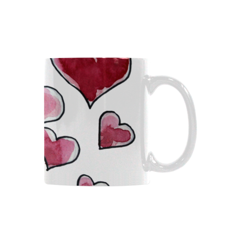 Love Hearts for Valentine's Day White Mug(11OZ)