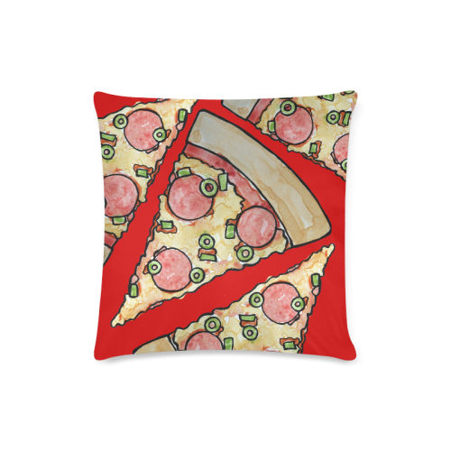 Deluxe Pizza Lover Custom Zippered Pillow Case 16"x16"(Twin Sides)
